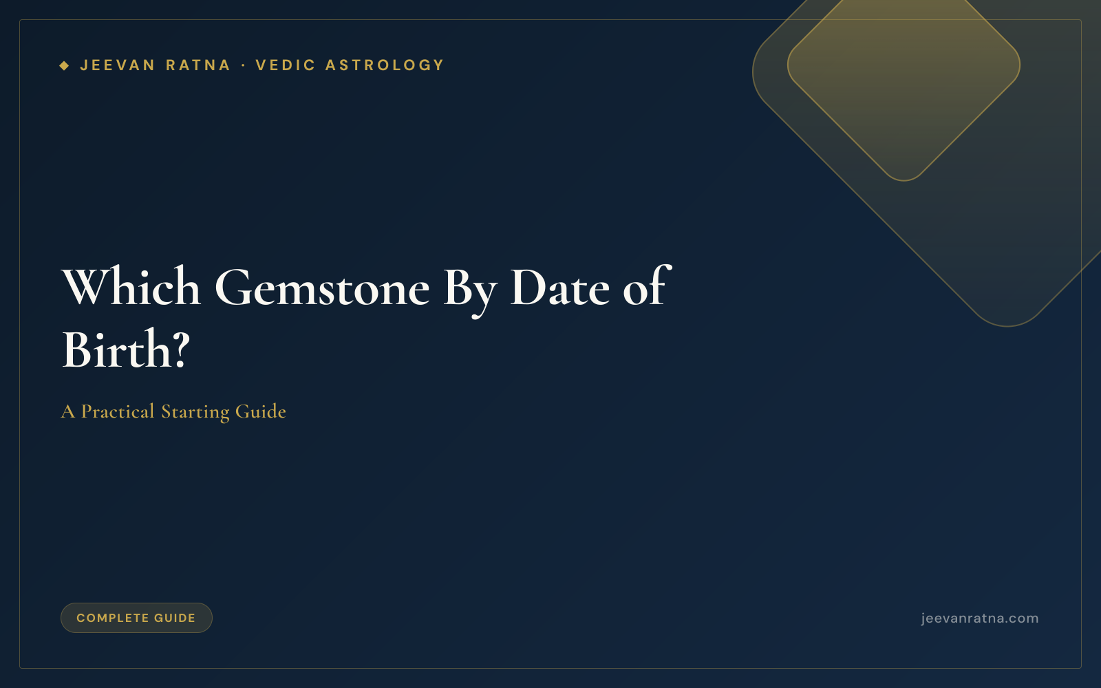 Which Gemstone Should I Wear According to Date of Birth?