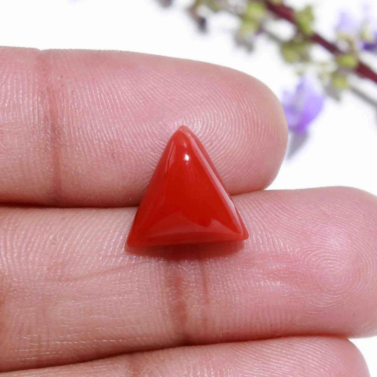 Natural Red Coral (Moonga) 4.27 Carat – for Mars – image 2