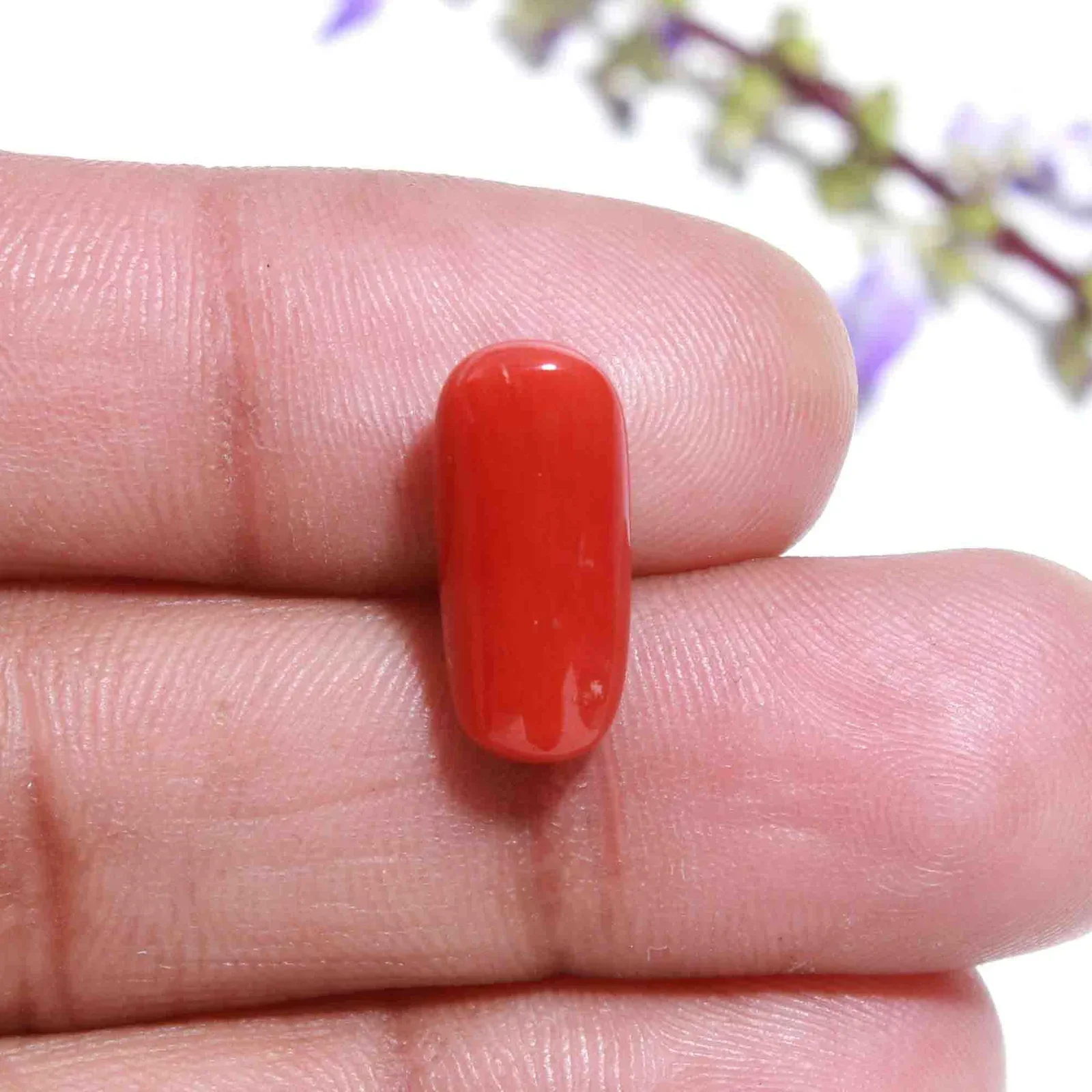 Natural Red Coral (Moonga) 6.61 Carat – for Mars – image 2