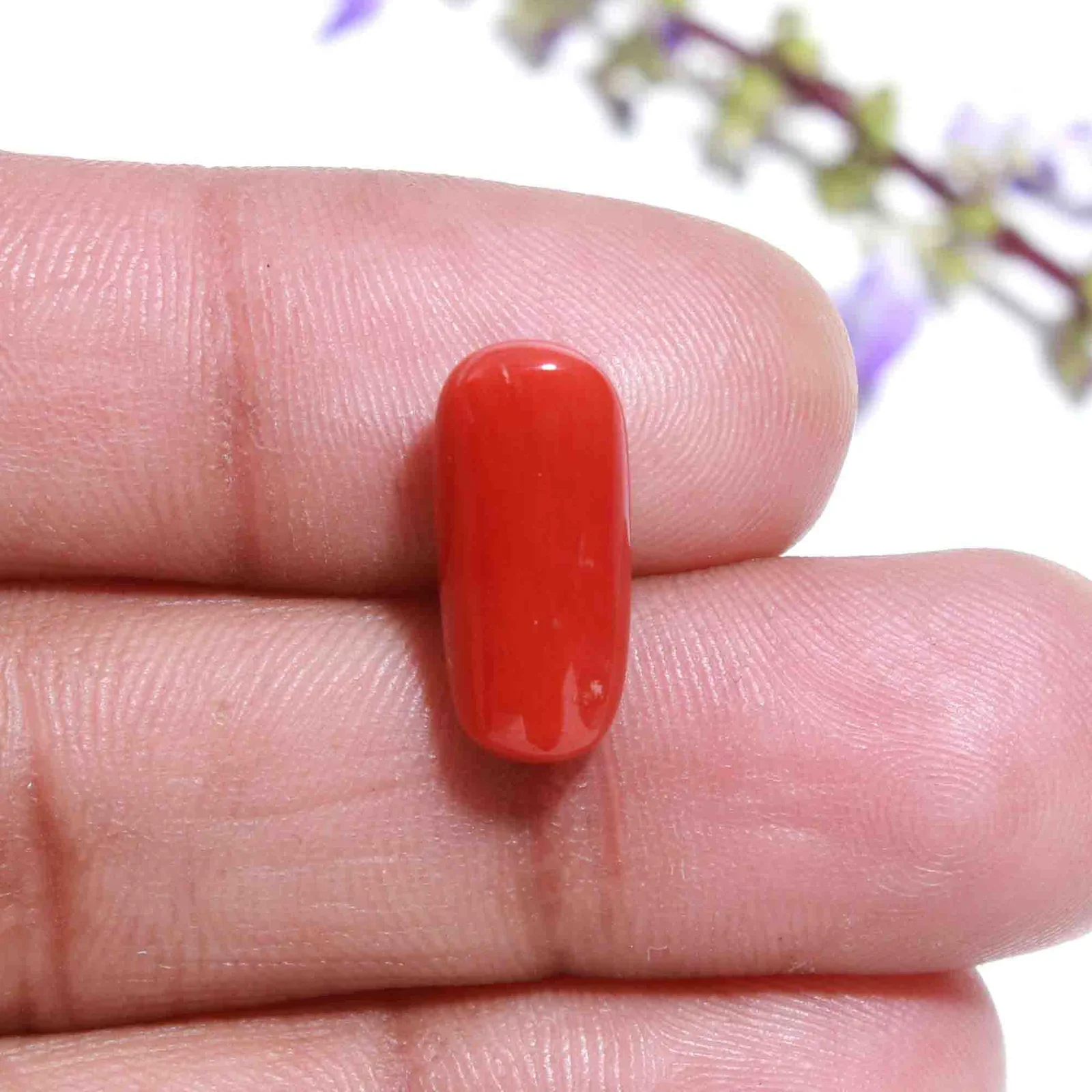 Natural Red Coral (Moonga) 8.2 Carat – for Mars – image 2