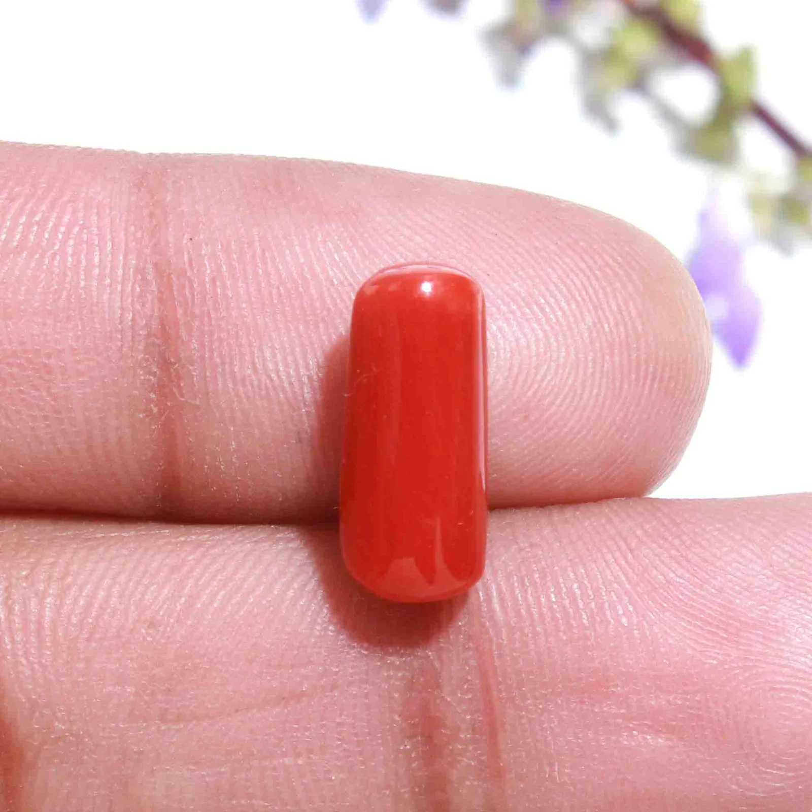 Natural Red Coral (Moonga) 4.58 Carat – for Mars – image 2