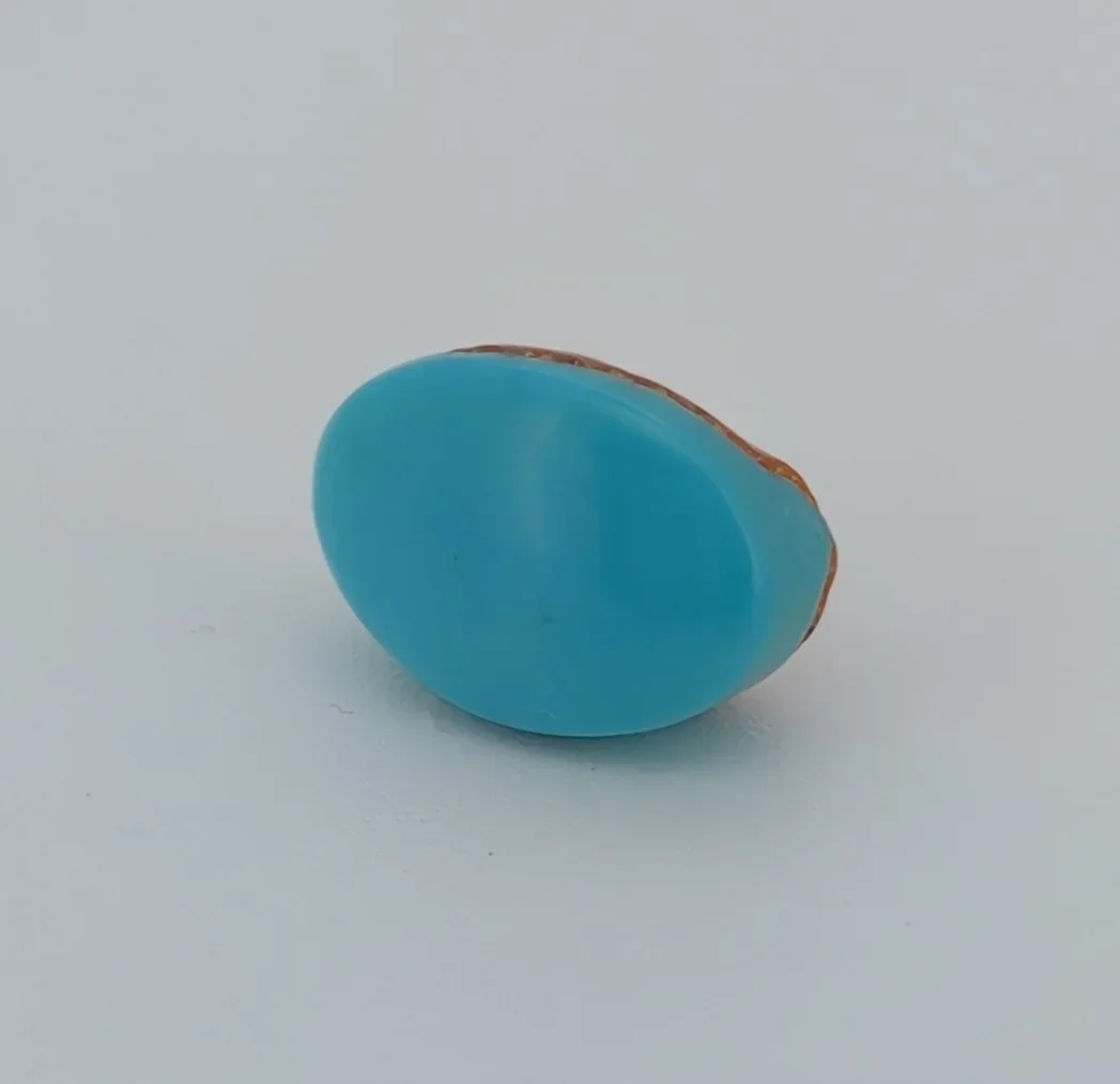 Natural Turquoise (Firoza) 3.82 Carat – Certified Natural Gemstone – image 2