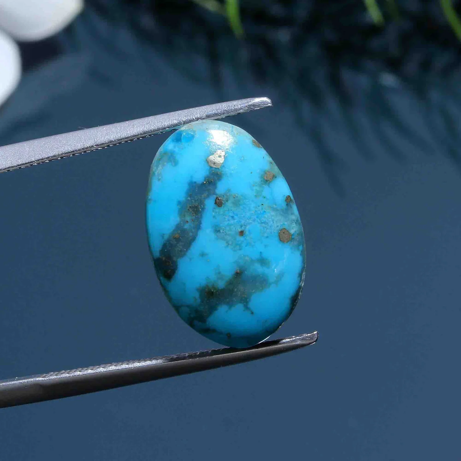 Natural Turquoise (Firoza) 8.81 Carat – Certified Natural Gemstone – image 2