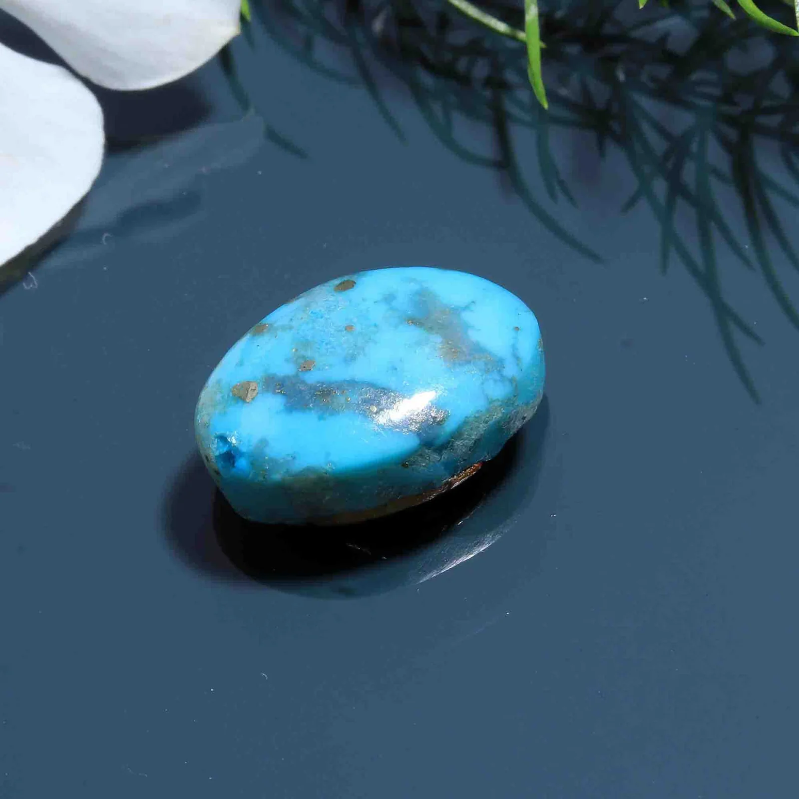 Natural Turquoise (Firoza) 8.81 Carat – Certified Natural Gemstone – image 1